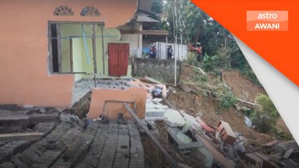 Hakisan pantai, tanah runtuh akibat gelombang ketiga