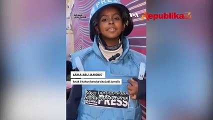 Manfaatkan Sosial Media, Lama Jamous Jadi Reporter Cilik di Gaza