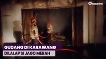Gudang Konstruksi di Karawang Ludes Terbakar, Kerugian Ratusan Juta Rupiah