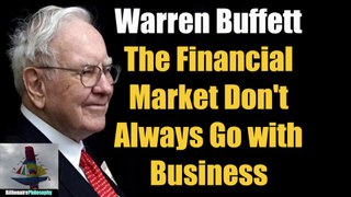Warren Buffett | The Financial Market Don't Always Go with Business but There is Correlation #shorts