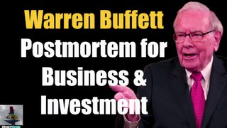 Warren Buffett | Postmortem is as important for business & investment as it is for medicine | #shorts