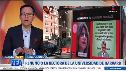 Renuncia la rectora de Harvard tras escándalo de antisemitismo