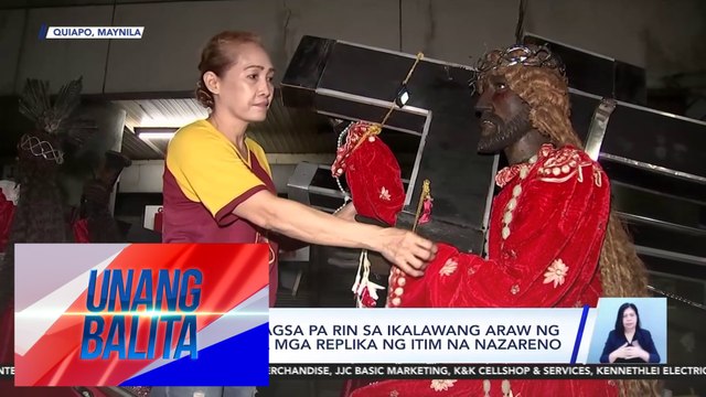 Mga deboto, dagsa pa rin sa ika-2 araw ng pagbabasbas sa mga replika ng Itim na Nazareno | UB