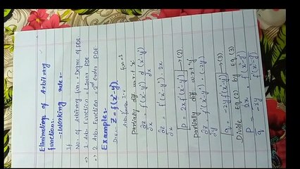 Mastering PDE Formation: Elimination of Arbitrary Functions Made Easy ✨