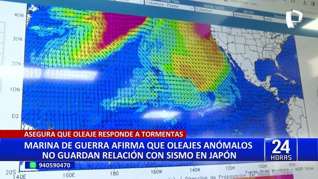 Marina de Guerra descarta que oleajes anómalos tengan relación con terremoto en Japón