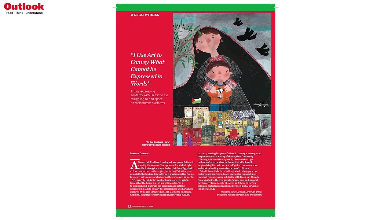 #OutlookMagazine Anniversary Issue | I Use Art to Convey What Cannot Be Expressed in Words