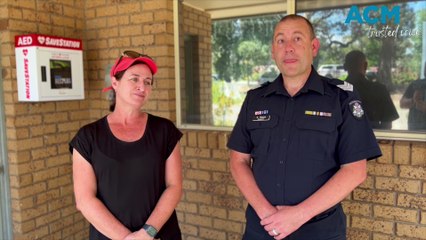 Katrina Baulch and Sergeant Chris Russo speak to ACM on the rescue of Jack Baulch