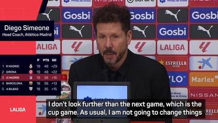Simeone praises Girona despite pain of late defeat