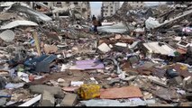 شاهد: دمار واسع وأحياء مسحت من الأرض في غزة جراء القصف الإسرائيلي