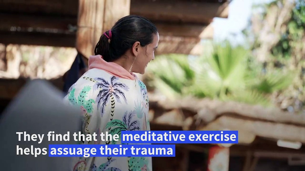 Survivors of October 7 Hamas attack take 'therapeutic' dive in the Red Sea