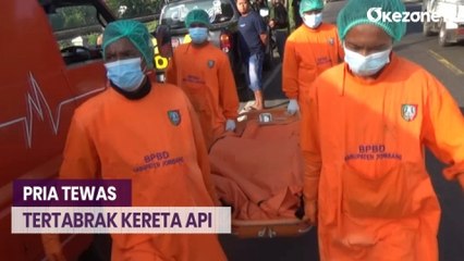 Pria Tewas Tertabrak Kereta Api akibat Menerobos Pintu Perlintasan yang Ditutup