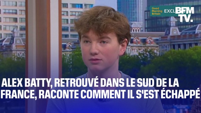 J'ai décidé très rapidement que j'allais m'échapper ce jour-là : Alex Batty s'exprime pour la première fois à la télévision