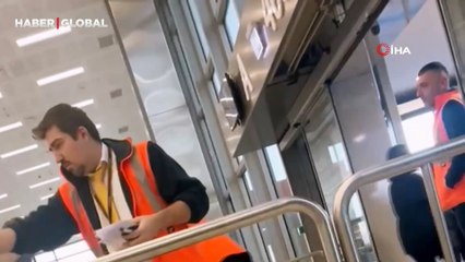 Yanlış perona girdi, daha sonra havalimanını birbirine kattı: ''Senin sülaleni bitireceğim''