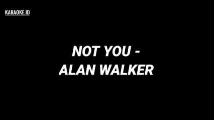 NOT YOU - ALAN WALKER (KARAOKE)
