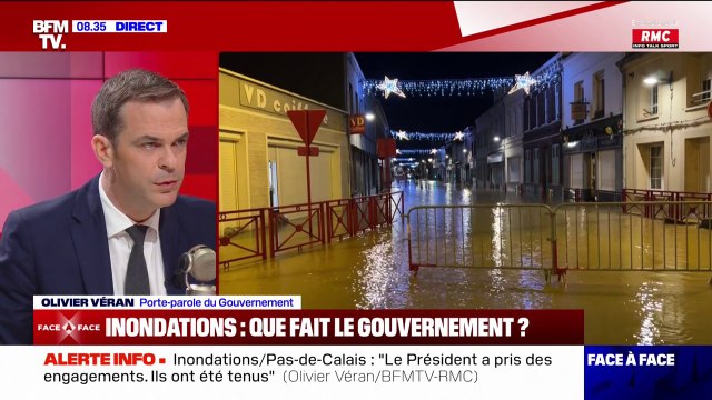 Inondations: Nous avons mis en place le fond vert qui permet de faire des travaux très coûteux pour les communes affirme Olivier Véran, porte-parole du gouvernement