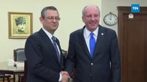 CHP Genel Başkanı Özel, Memleket Partisi Genel Başkanı İnce ile görüştü