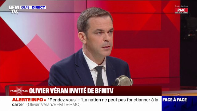 Pas une ligne, pas un mot de cette loi immigration n'a été inspiré, écrit par le Rassemblement National affirme Olivier Véran