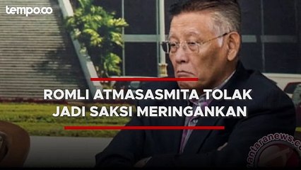 Ini Alasan Romli Atmasasmita Tolak Jadi Saksi Meringankan Firli Bahuri
