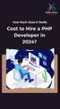 How Much Does It Cost to Hire PHP Developer #PHPDeveloperCost #HiddenBrains #PHP