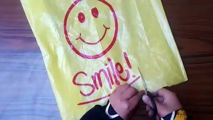 كيفية عمل وردة من كيس بلاستيك / زهور من كيس التسوق / ابداع وفن سهير