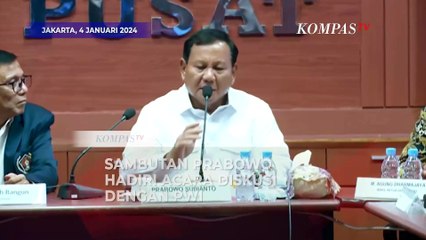 [FULL] Sambutan Prabowo Saat Acara Dialog dengan Persatuan Wartawan Indonesia