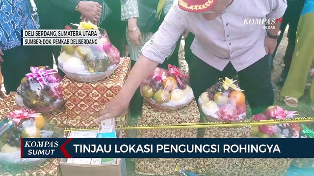 Bupati Deli Serdang Tinjau Pengungsi Rohingya yang Terdampar di Desa Karang Gading