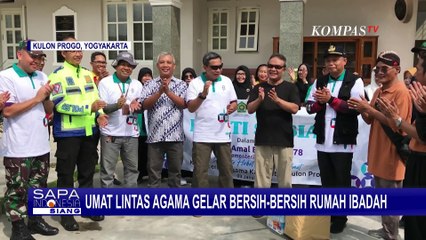 Peringatan Hari Lahir Kemenag ke-78, Umat Lintas Agama Bersih-Bersih Rumah Ibadah