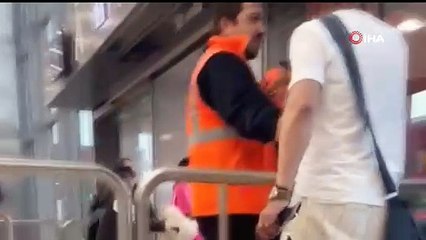 Sabiha Gökçen Havalimanı'nda ''Ben Bakan akrabasıyım'' rezaleti kamerada