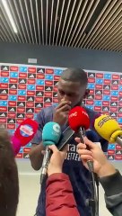 La reacción de Rüdiger cuando le dicen que está "loco"