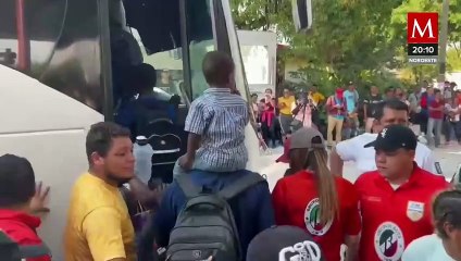 Desintegración de caravana migrante tras acuerdo con autoridades