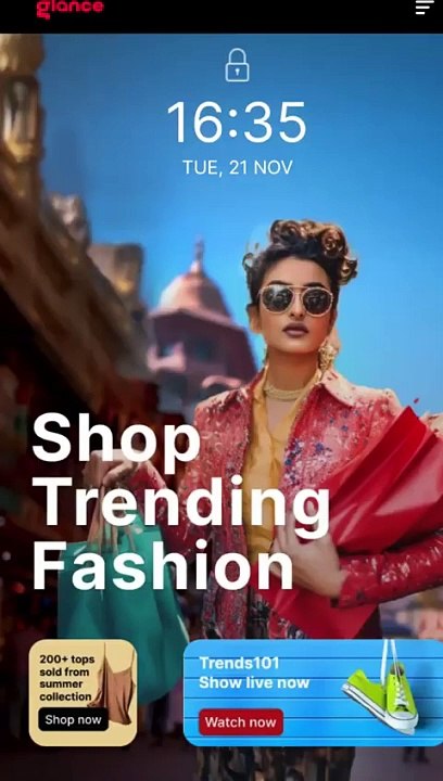 How to use Glance _ Glance smart Lock Screen _ Glance MI _ Glance on Realme _ Samsung Glance (480p)