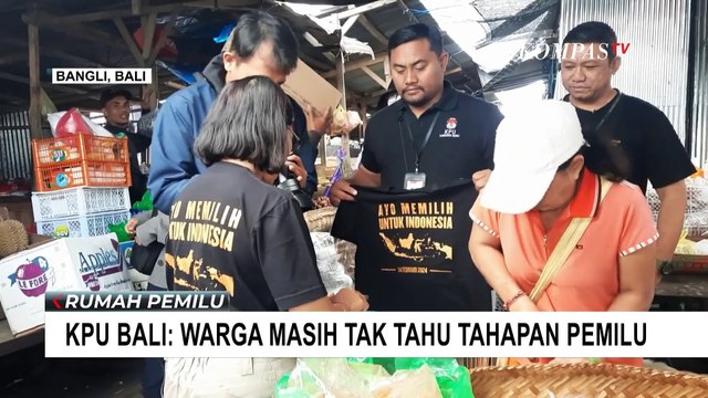 Sosialisasi ke Pasar Tradisional, KPU Bali: Warga Masih Tak Tahu Tahapan Pemilu