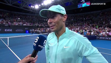 Nadal, satisfait : "J'ai très bien joué, avec une grande détermination"