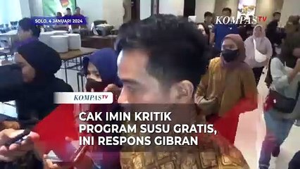 Jawaban Gibran usai Cak Imin Kritik Program Susu Gratis