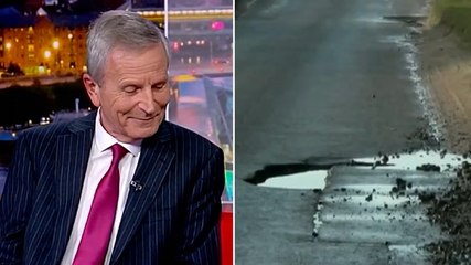BBC presenter struggles to keep a straight face while asking: ‘How big is your hole?’