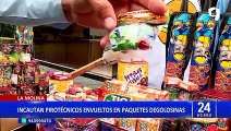La Molina: incautan pirotécnicos envueltos en paquetes de golosinas