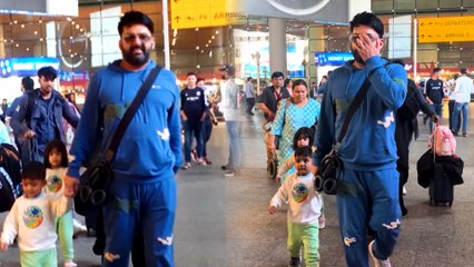 Kapil Sharma ने एअरपोर्ट पर अचानक पैप्स को देख छिपाया चेहरा