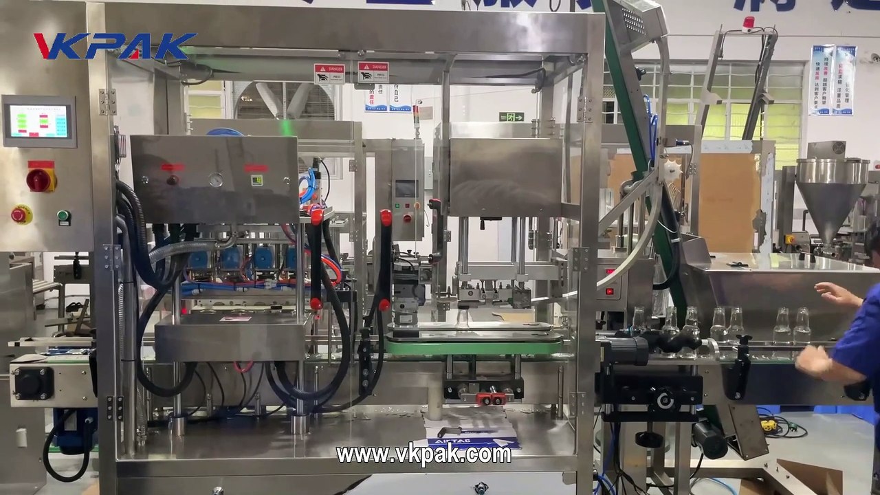 Boucheuse sous vide, Boucheuse sous vide pour bouteilles en verre