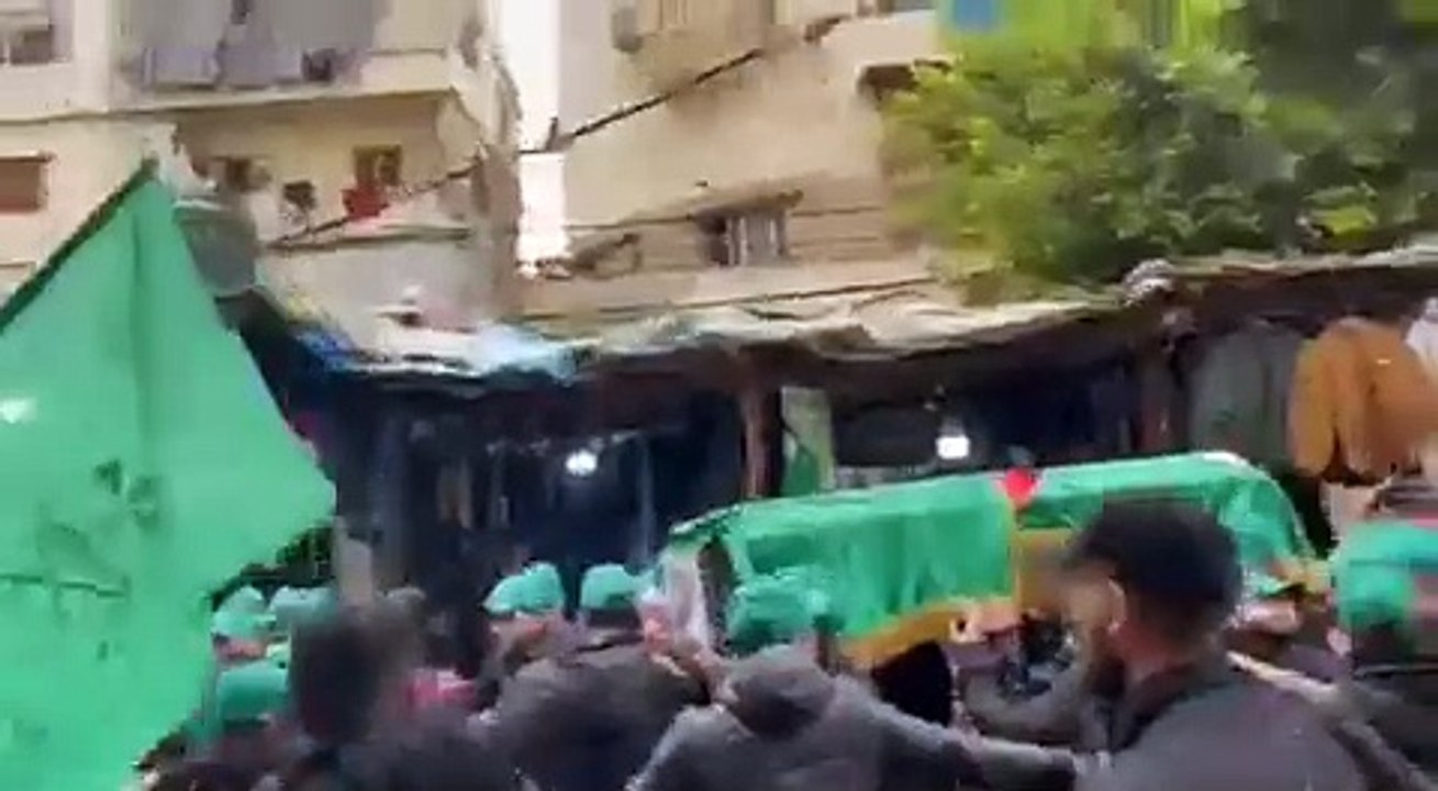 مراسم تشييع صالح العاروري في بيروت