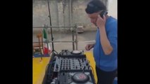 PIONEER CDJ 400 mixer DJM600 cablata in Flaycases Pioneer Gianni Cenerino DJ evento in associazione culturale in spazi aperti