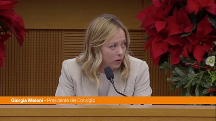 Meloni "Il 2024 sarà un anno complesso"