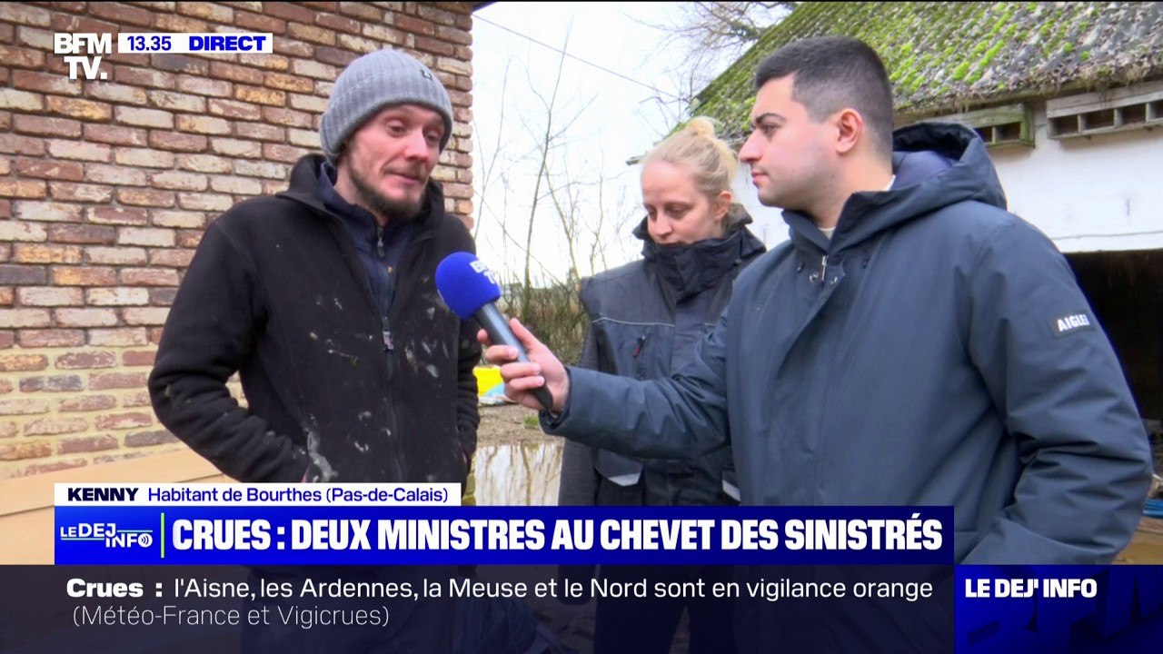 Crues dans le Pas-de-Calais: "On est totalement impuissants" témoigne ce couple