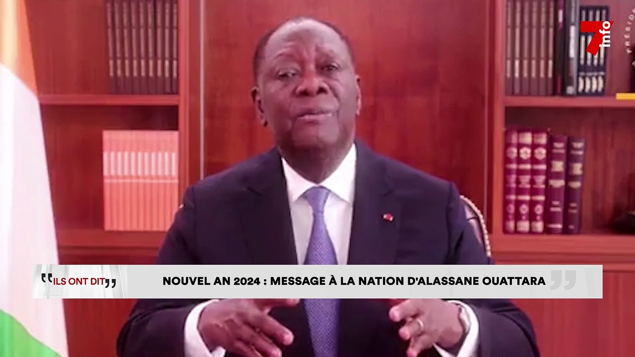 Nouvel an 2024 : Message à la nation du président Alassane Ouattara
