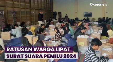 KPU Kota Singkawang Libatkan Ratusan Warga Lipat Surat Suara Pemilu 2024