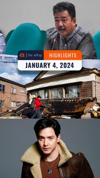 Rappler's highlights: Senior high school program, Japan earthquake, AlDub | The wRap | January 4, 2024