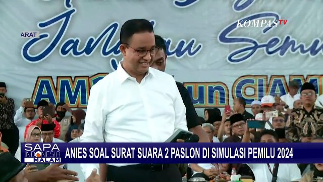 Respon Anies soal Surat Suara Simulasi 2 Paslon di Solo: Tak Hormati Rakyat