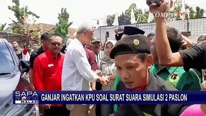 Kata Ganjar soal Simulasi Surat Suara 2 Paslon: Saya Minta KPU Jaga Kredibilitas dan Profesional