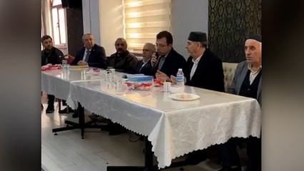 Ekrem İmamoğlu taziye evinde Kur'an-ı Kerim okudu