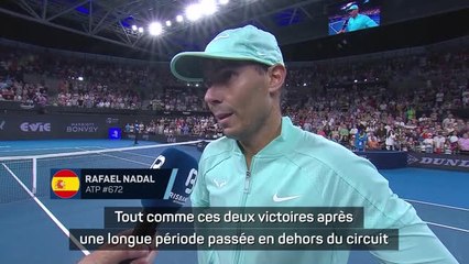 Brisbane - Nadal après sa deuxième victoire : "Ça me fait du bien"