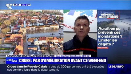 Crues: "Il y a un stress post-traumatique qu'on pourrait quasiment qualifier de burn-out climatique" selon le Lieutenant-Colonel Jérémie Degrande